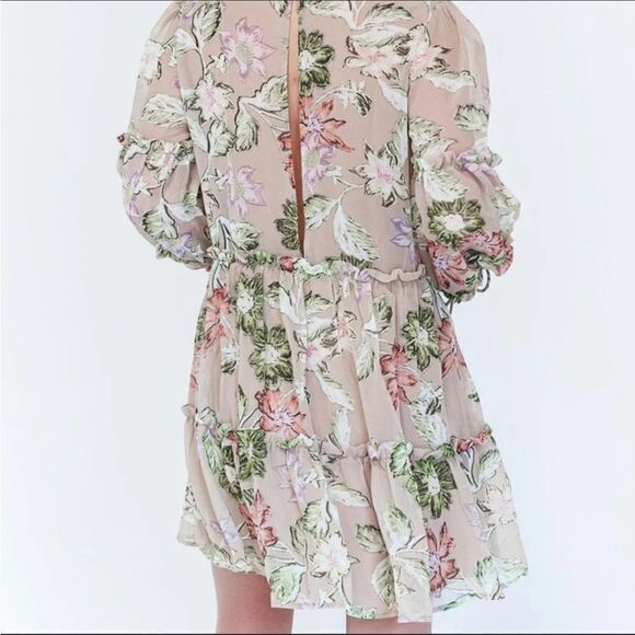 Princess Polly EDEN BLOOM MINI FLORAL DRESS BLUSH - Picture 5 of 14